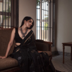 Tryst of the block & weave : a contemporary Saree Photoshoot